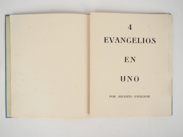 D'HALMAR (Augusto). 4 Evangelios en uno, avec une traduction française