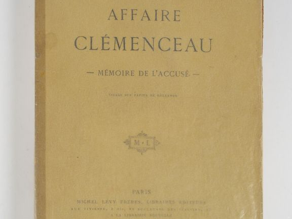 DUMAS Fils (Alexandre). Affaire Clemenceau. Mémoire de l'accusé. Paris