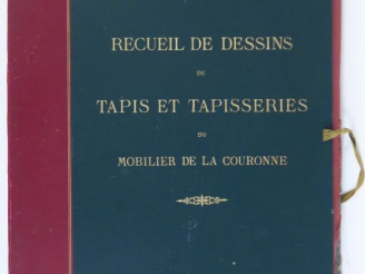 Vente aux enchères DUMONTHIER (incomplet). Recueil de dessins, de tapis et de tapisseries