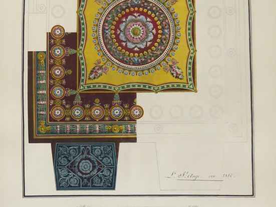 DUMONTHIER (incomplet). Recueil de dessins, de tapis et de tapisseries