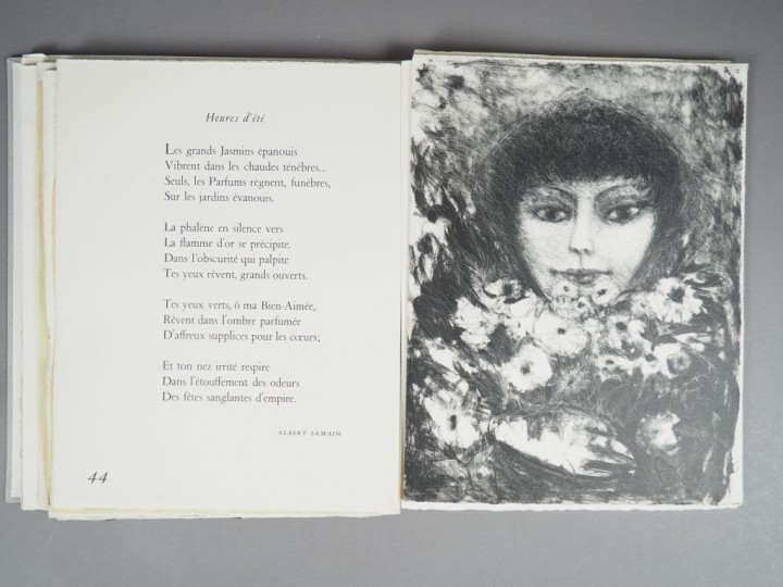 GOERG. (Edouard). Parfums. Textes choisis illustrés de lithographies o