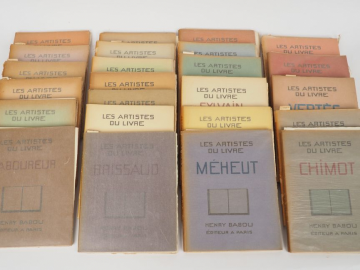 LES ARTISTES DU LIVRE. Paris, Henry Babou Editeur. 24 volumes in-4 en 