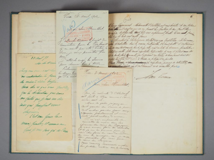 LORRAIN (Jean). Heures des Villes d'eaux. Les d'Oultremont. MANUSCRIT.