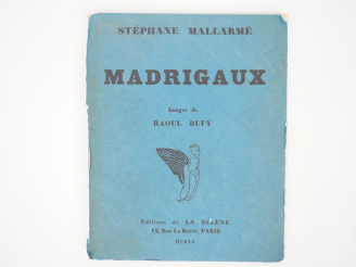 Vente aux enchères MALLARME (Stéphane). Madrigaux. Images de Raoul DUFY. Paris, La Sirène
