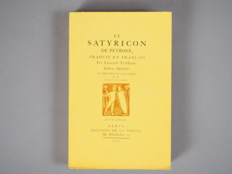 Vente aux enchères PETRONE. La Satiricon. Traduction de Laurent Tailhade. Illustrations d