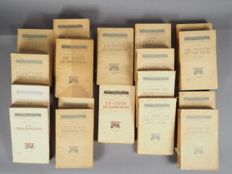 Vente aux enchères PROUST (Marcel). Œuvres complètes. A la recherche du temps perdu (15 v