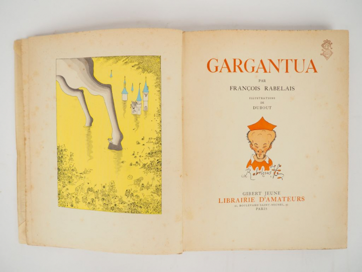RABELAIS (François). Gargantua. Illustrations de DUBOUT. Paris, Librai