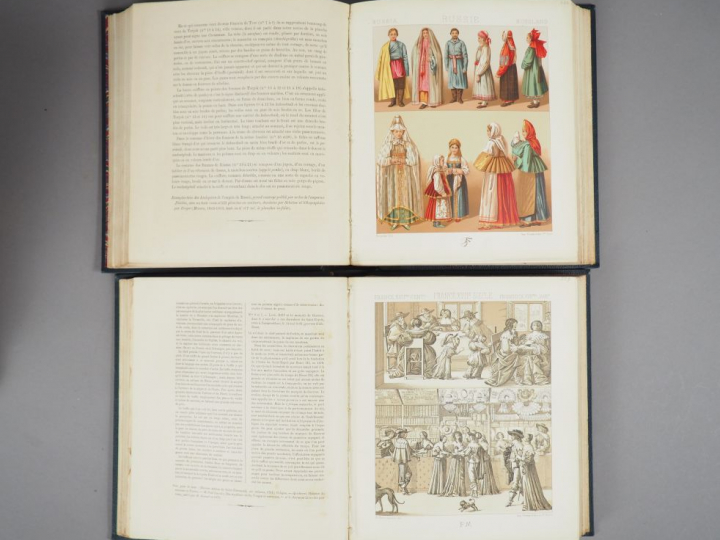 RACINET (A.). Le Costume historique. Types principaux du vêtement et d