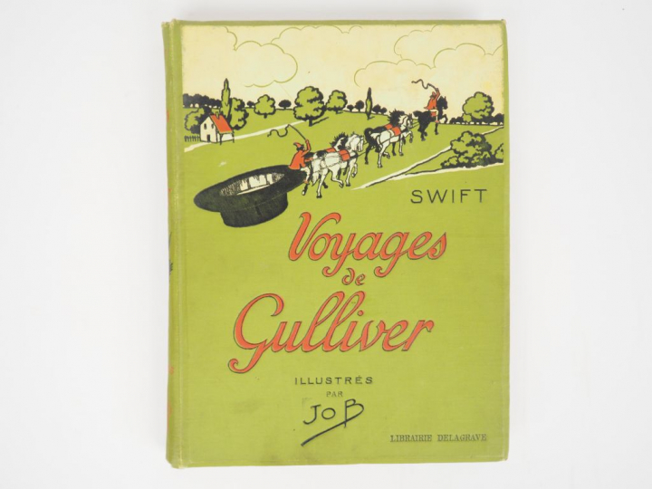 SWIFT. Voyages de Gulliver. Illustrations de JOB. Paris, Delagrave 192