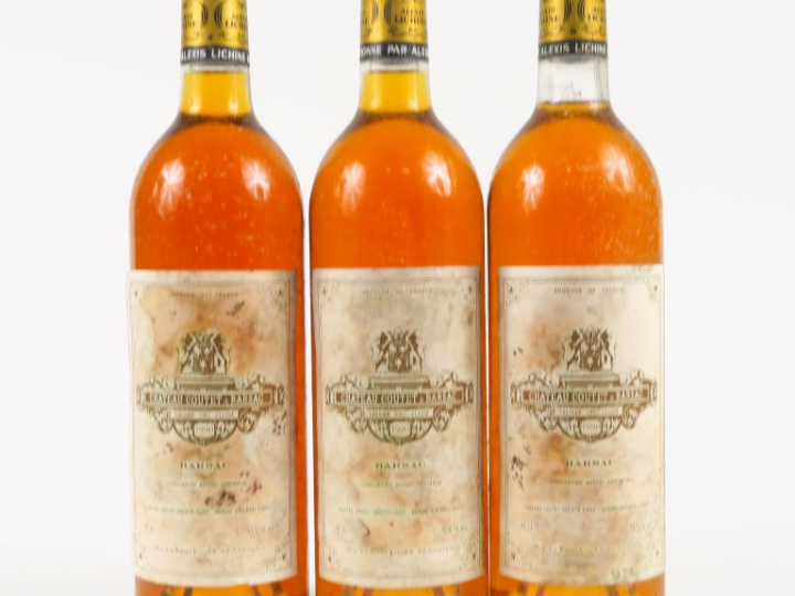 3 BOUTEILLES CHÂTEAU COUTET 1er CC SAUTERNES - 1990