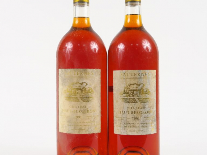 2 MAGNUMS CHÂTEAU HAUT BERGERON SAUTERNES - 1991