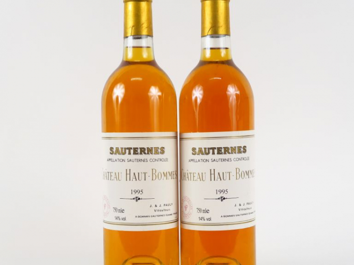 2 BOUTEILLES CHÂTEAU HAUT BOMMES SAUTERNES - 1995