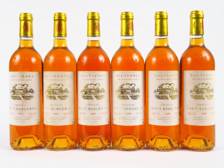 6 BOUTEILLES CHÂTEAU HAUT BERGERON SAUTERNES - 1999