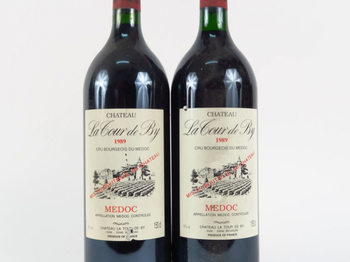 2 MAGNUMS CHÂTEAU LA TOUR DE BY CB MEDOC - 1989