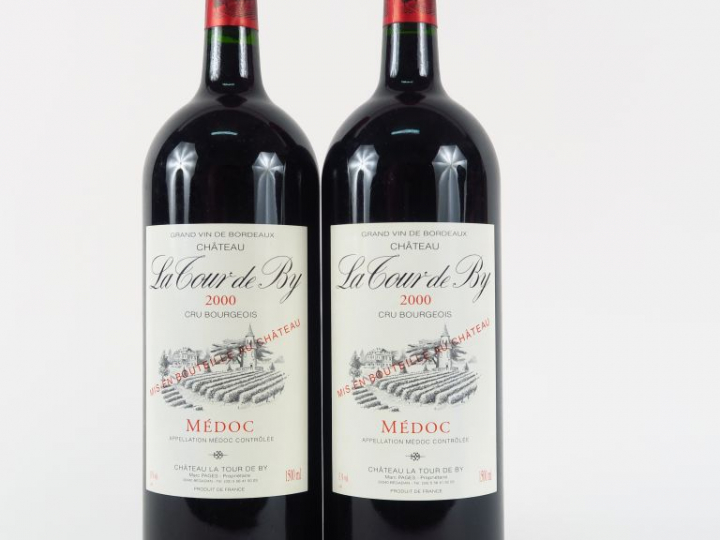 2 MAGNUMS CHÂTEAU LA TOUR DE BY CB MEDOC - 2000
