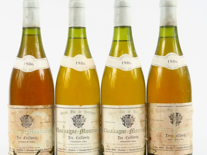 4 BOUTEILLES CHASSAGNE MONTRACHET 1er CRU 'LES CAILLERETS' J.M. MOREY 