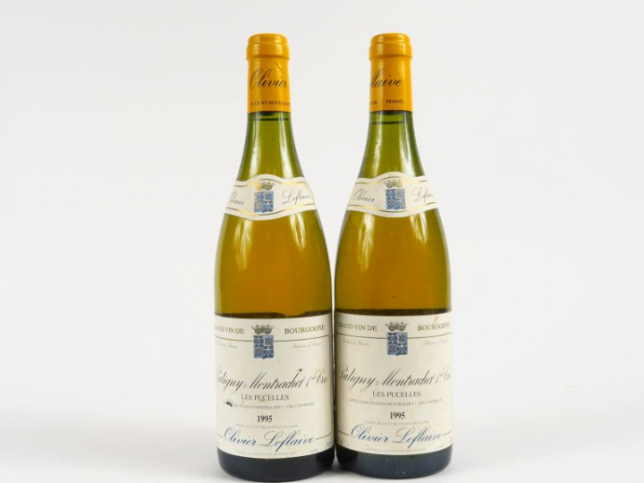 2 BOUTEILLES PULIGNY MONTRACHET 1er CRU 'LES PUCELLES' O. LEFLAIVE - 1