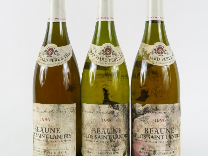 3 BOUTEILLES BEAUNE 'CLOS ST LANDRY' BOUCHARD PÈRE   FILS - 1996 - EA