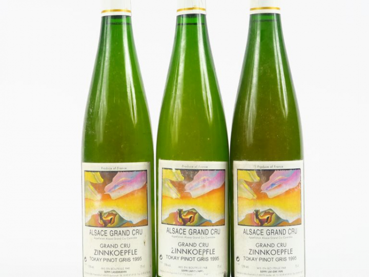 3 BOUTEILLES TOKAY PINOT GRIS GC ZINNKOEPFLE - 1985