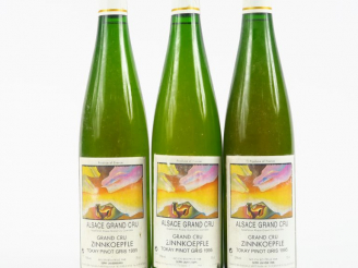 Vente aux enchères 3 BOUTEILLES TOKAY PINOT GRIS GC ZINNKOEPFLE - 1985