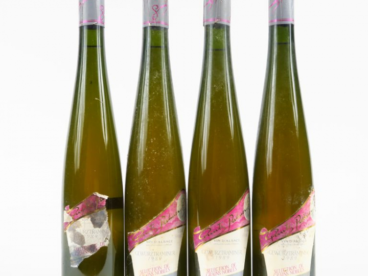 4 BOUTEILLES (50 cl) GEWURZTRAMINER S.G.N. GUNTZ PALMER - 1989 - 1 EA