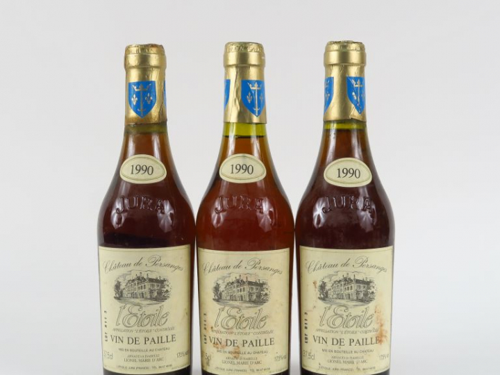 3 BOUTEILLES VIN DE PAILLE CHÂTEAU DE PERSANGES - 1990