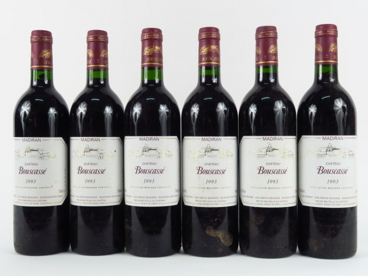6 BOUTEILLES CHÂTEAU BOUSCASSE MADIRAN - 1993
