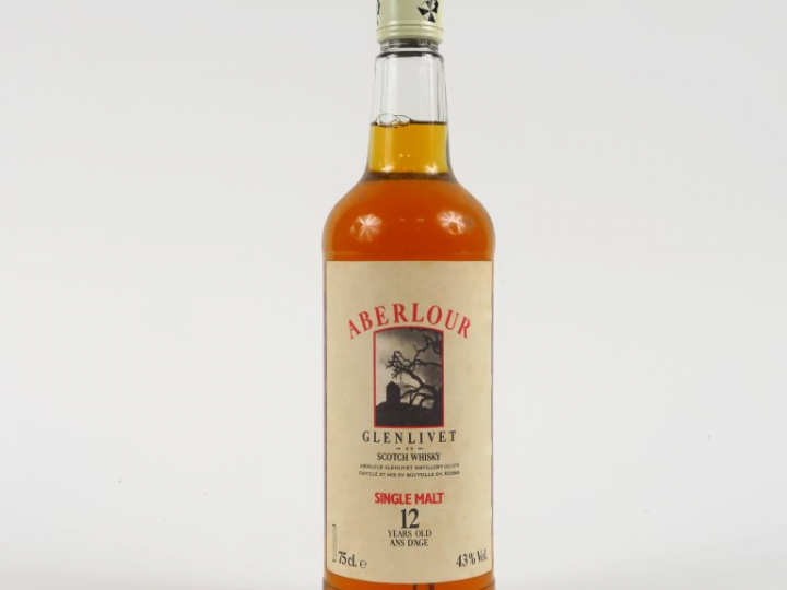 1 BOUTEILLE ABERLOUR 'GLENLIVET' 12 ANS - 43° IMPORTZTEUR : G.M.C.
