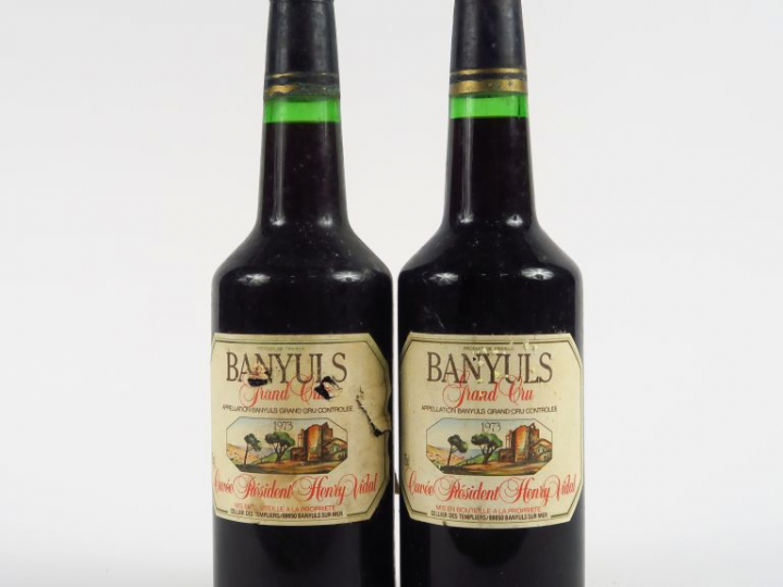 2 BOUTEILLES BANYULS GC CELLIER DES TEMPLIERS 'CUVEE DU PRESIDENT HENR