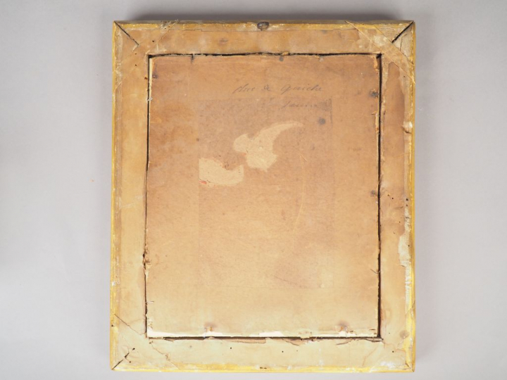 Ecole française XIXème "Portrait du duc de Guiche".  Huile sur toile, 