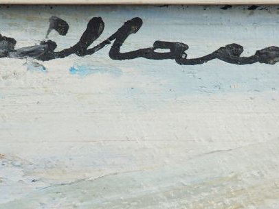 R. CAILLAUX. "Le Port de St Jean de Luz". Huile sur toile, signée en h
