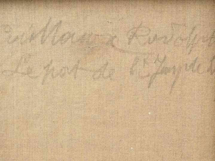 R. CAILLAUX. "Le Port de St Jean de Luz". Huile sur toile, signée en h