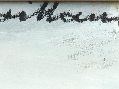 R. CAILLAUX. "Le port de St Jean de Luz". Gouache, signée en haut à dr