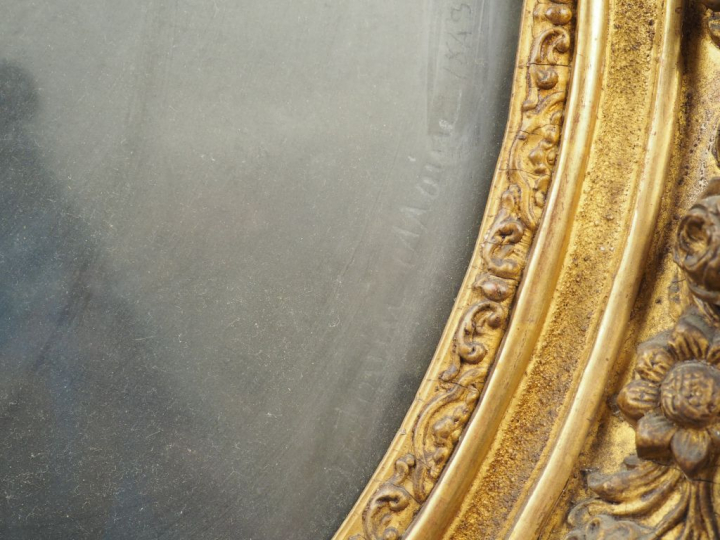 Antonin MOINE. "Portrait de jeune garçon".  Pastel, signé en bas à dro