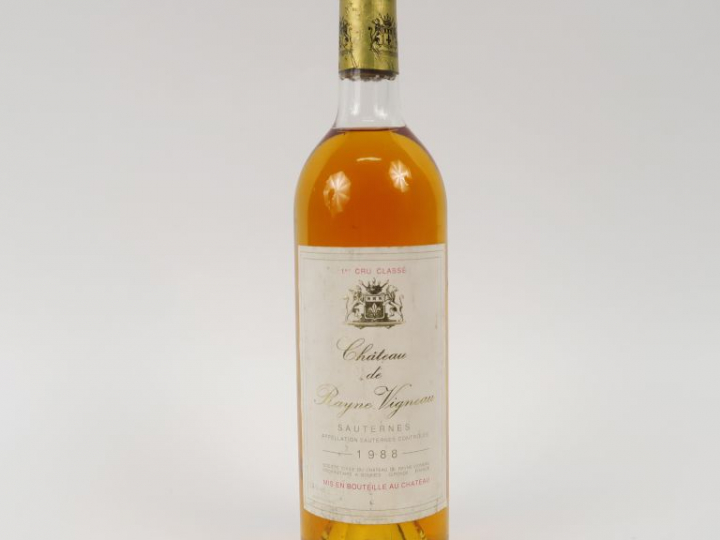 1 BOUTEILLE CHÂTEAU RAYNE VIGNEAU 1er CC SAUTERNES - 1988 - LB
