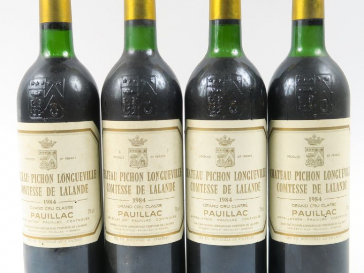 4 BOUTEILLES CHÂTEAU PICHON LONGUEVILLE COMTESSE DE LALANDE - 1984 - 2