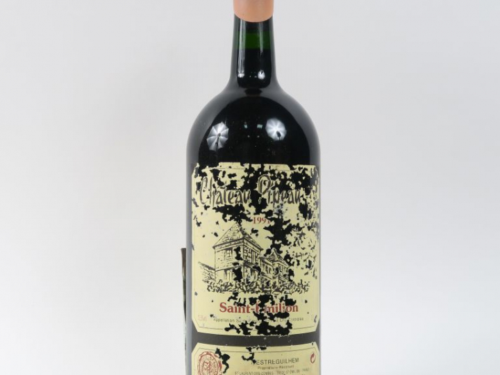 1 DOUBLE MAGNUM CHÂTEAU PIPEAU GC ST EMILION - 1991 - CBO - CAPS CIRE 