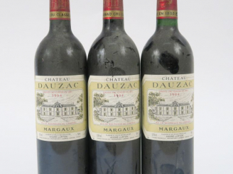 Vente aux enchères 3 BOUTEILLES CHÂTEAU DAUZAC GCC MARGAUX - 1994