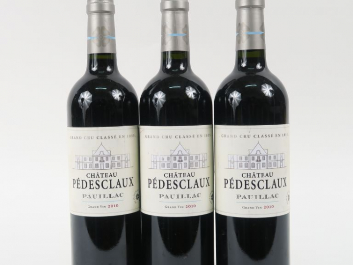 3 BOUTEILLES CHÂTEAU PEDESCLAUX GCC PAUILLAC - 2010