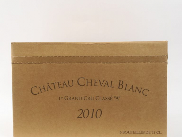 6 BOUTEILLES CHÂTEAU CHEVAL BLANC 1er GCC ST EMILION - 2010 - CBO