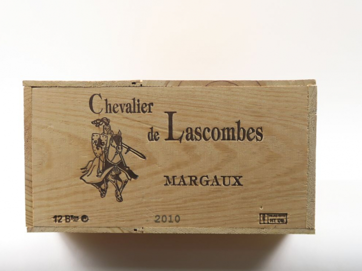 12 BOUTEILLES CHEVALIER DE LASCOMBES MARGAUX - 2010 - CBO