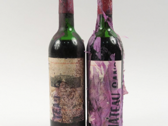 Vente aux enchères 2 BOUTEILLES CHÂTEAU CANON 1er GCC STE EMILION : 1 de 1969 MEP-BEP/1 d