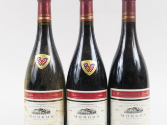 Vente aux enchères 3 BOUTEILLES MORGON 'CUVEE MARIE LOUISE' DOMAINE DU P'TIT BELLEVUE -  