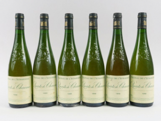 Vente aux enchères 6 BOUTEILLES QUARTS DE CHAUME CHÂTEAU DE L'ECHARDERIE - 1999