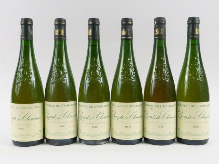 6 BOUTEILLES QUARTS DE CHAUME CHÂTEAU DE L'ECHARDERIE - 1999