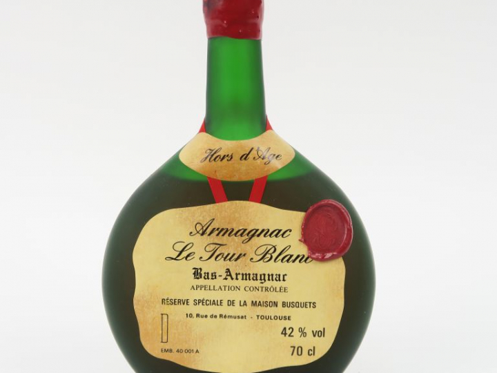 1 BOUTEILLE  BAS ARMAGNAC 'LE JOUR BLANC' HORS D'ÂGE BUSQUETS 42°
