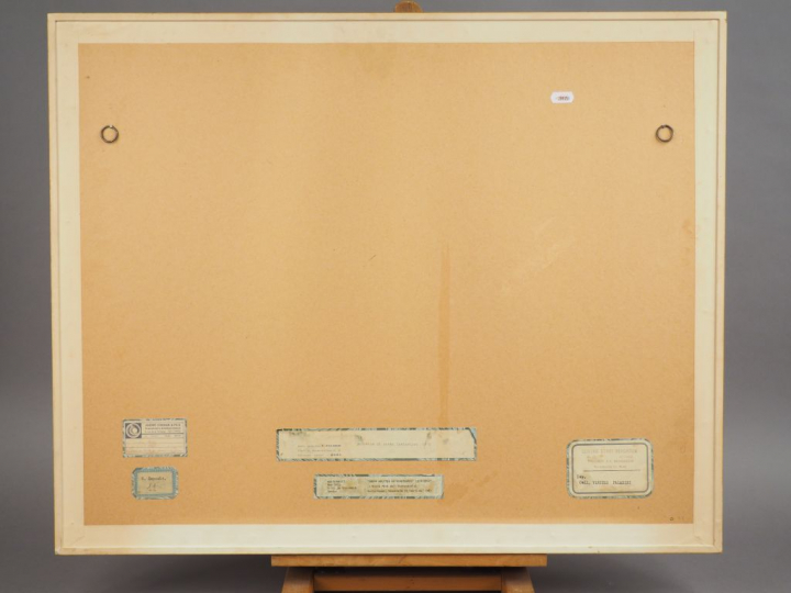 Vinicio PALADINI. " Bozzetto di scena fantastica " 1925. Projet de déc