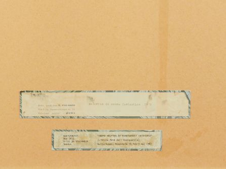 Vinicio PALADINI. " Bozzetto di scena fantastica " 1925. Projet de déc