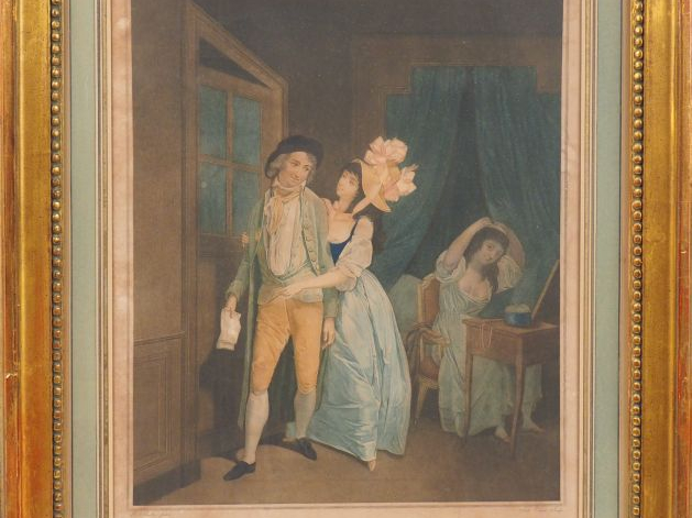 Paire de gravures d’après Boilly. "On la tire aujourd’hui" et "La comp