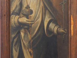 Ecole flamande vers 1600.  « Sainte Madeleine » et « Saint évêque » Hu